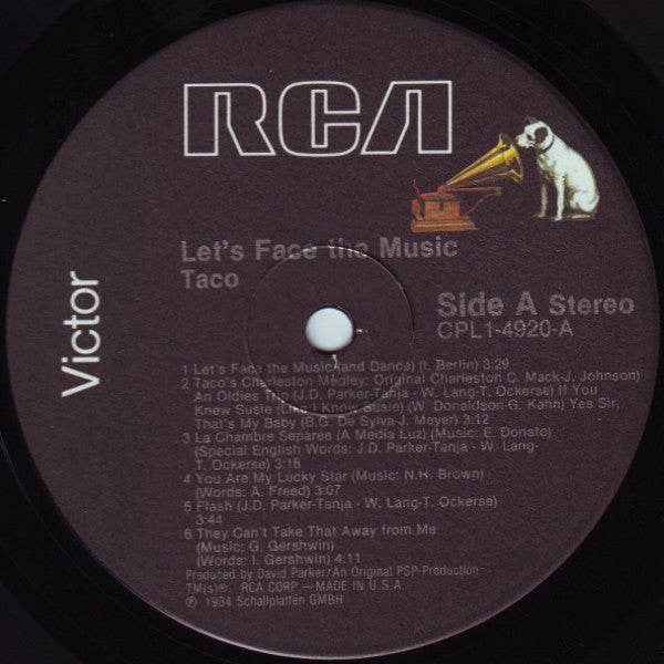 Taco : Let's Face The Music (LP, Album, Ind)