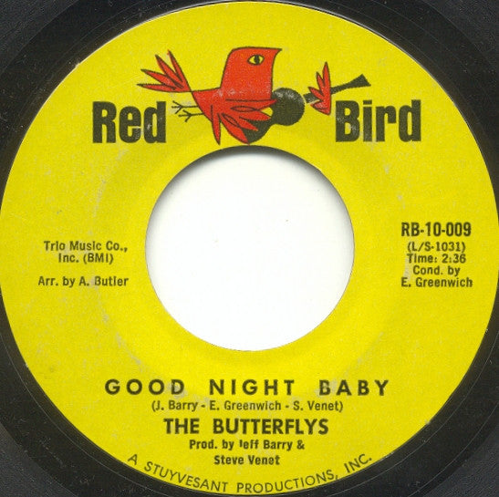 The Butterflys : Good Night Baby / The Swim (7", Single)