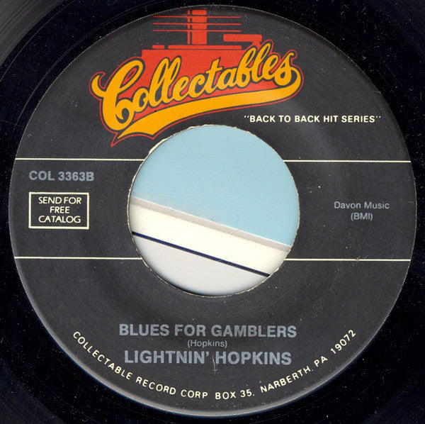 Lightnin' Hopkins : Coffee House Blues (7", Single)