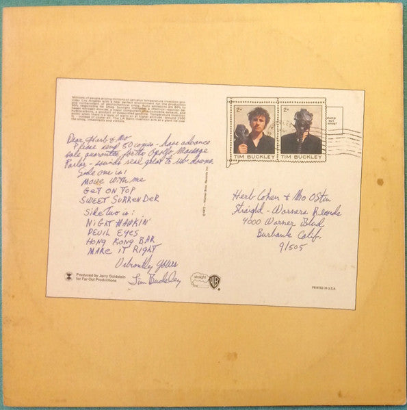 Tim Buckley : Greetings From L.A. (LP, Album, Ter)