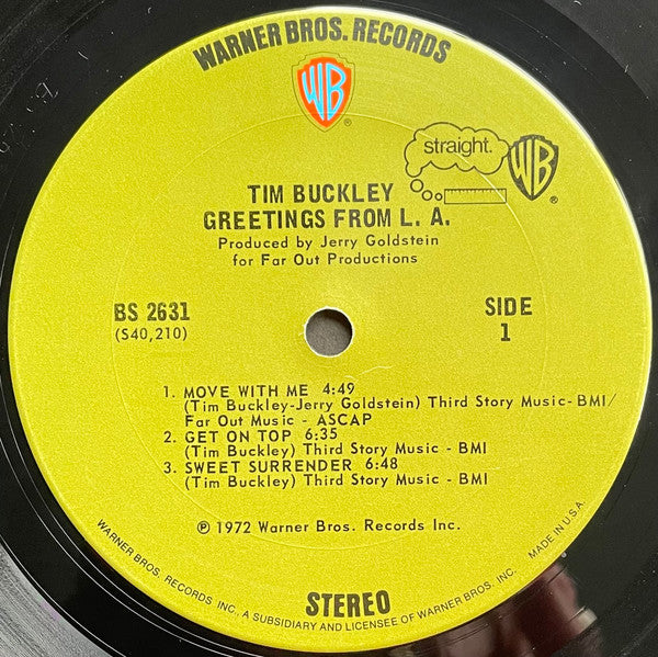 Tim Buckley : Greetings From L.A. (LP, Album, Ter)