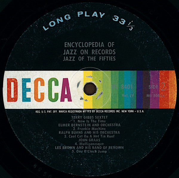 Various : Encyclopedia Of Jazz On Records  (LP, Comp, Mono)