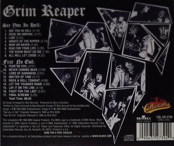 Grim Reaper (3) : See You In Hell / Fear No Evil (CD, Comp, RP)