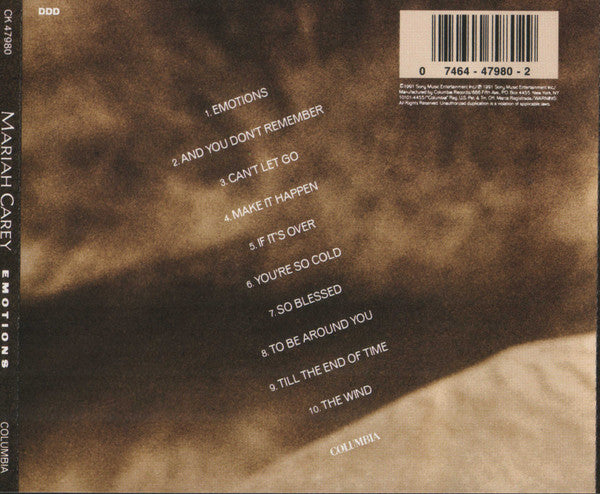 Mariah Carey : Emotions (CD, Album)