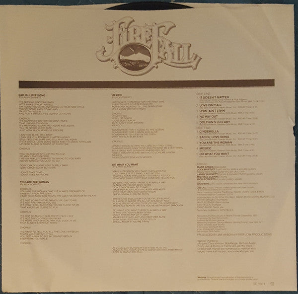 Firefall : Firefall (LP, Album, RI )