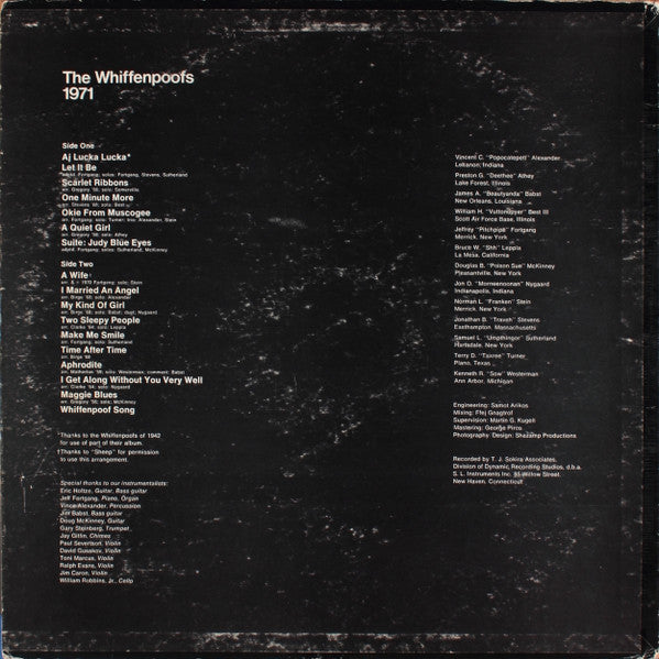 The Whiffenpoofs : 1971 (LP)