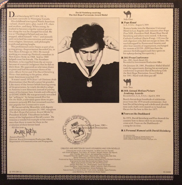 David Steinberg : Goodbye To The '70s (LP, Album, Promo)