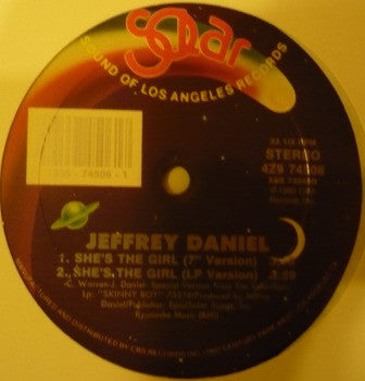 Jeffrey Daniel (3) : She's The Girl (12")