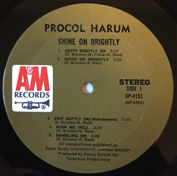 Procol Harum : Shine On Brightly (LP, Album, Mon)