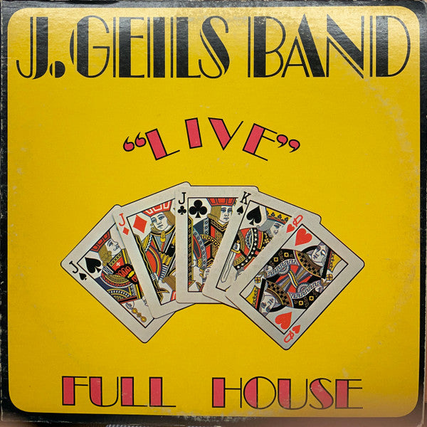 The J. Geils Band : "Live" Full House (LP, Album, RE, RI,)
