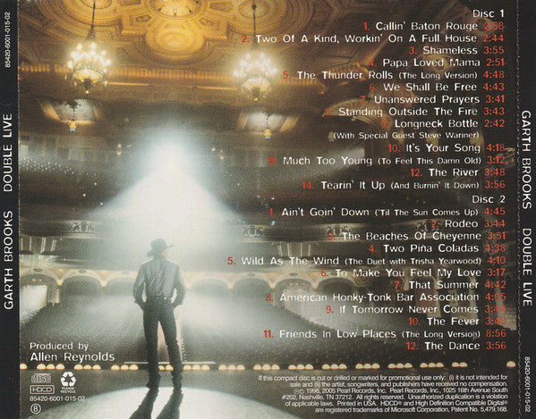 Garth Brooks : Double Live (2xHDCD, Album, Ltd, RE, Off)