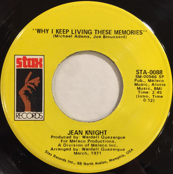 Jean Knight : Mr. Big Stuff (7", Single, RP, SP)