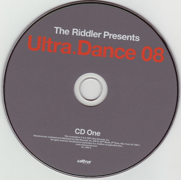 Riddler (7) & Trevor Simpson : Ultra.Dance 08 (2xCD, Mixed)