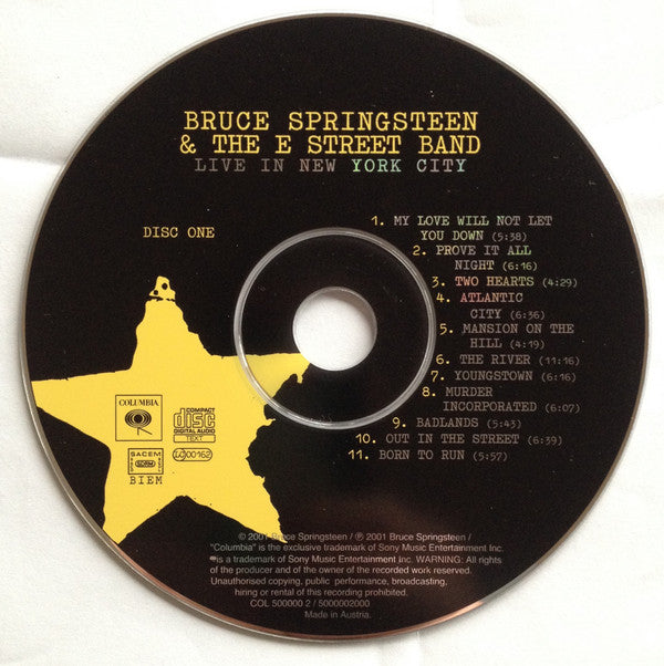 Bruce Springsteen & The E-Street Band : Live In New York City (2xCD, Album, RE)