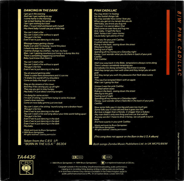 Bruce Springsteen : The Born In The U.S.A. 12" Single Collection (12", Single + 12", Single + 12", Single + 12", Sin)