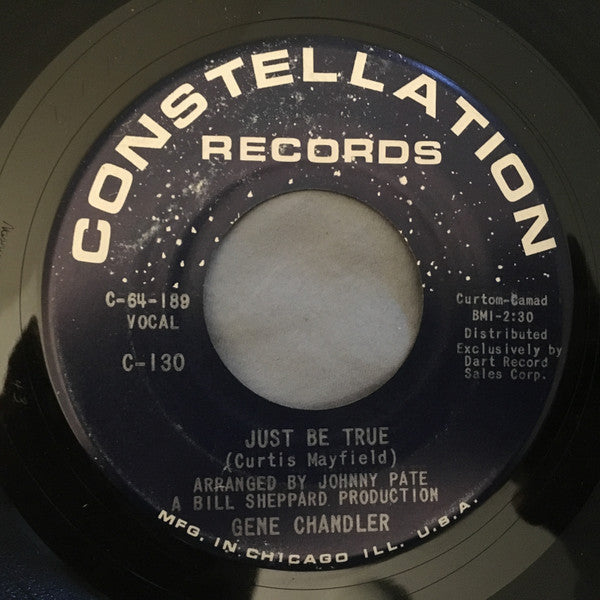 Gene Chandler : Just Be True / A Song Called Soul (7", Single)