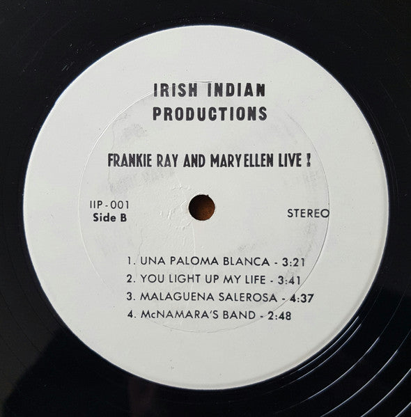 Frankie Ray And Maryellen : Frankie Ray And Maryellen Live! (LP, Album)