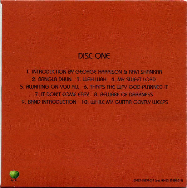 George Harrison : George Harrison And Friends - The Concert For Bangladesh (2xCD, Album, RE, RM + Box)