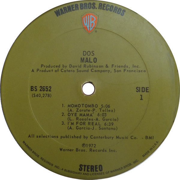 Malo (2) : Dos (LP, Album, San)
