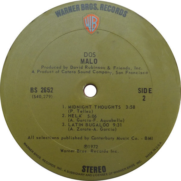 Malo (2) : Dos (LP, Album, San)