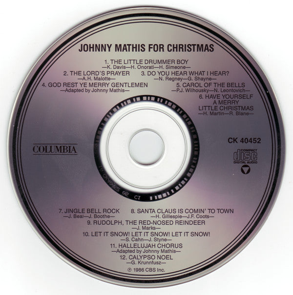 Johnny Mathis : Johnny Mathis For Christmas (CD, Comp)