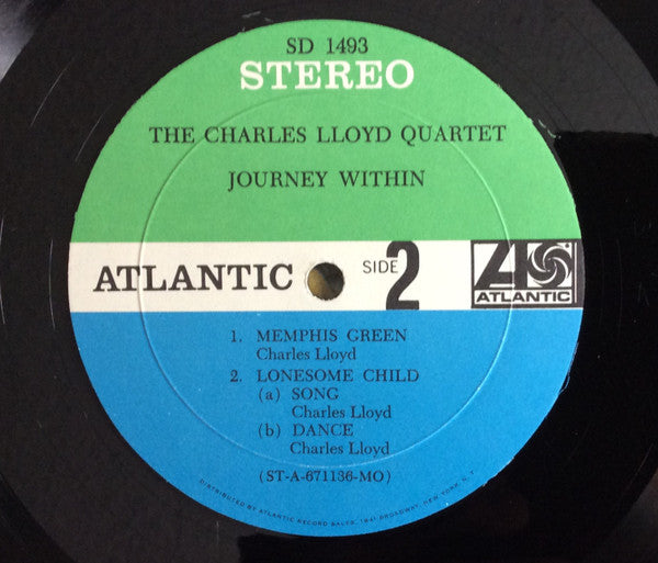 The Charles Lloyd Quartet : Journey Within (LP, Album, Mon)