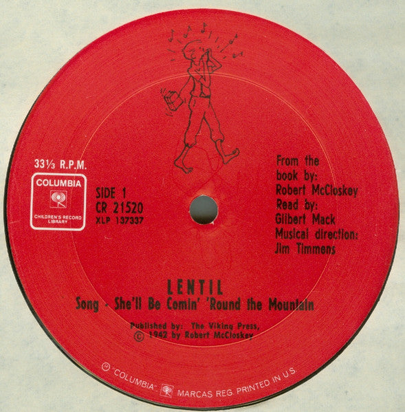 Robert McCloskey : Lentil / Make Way For Ducklings (LP)