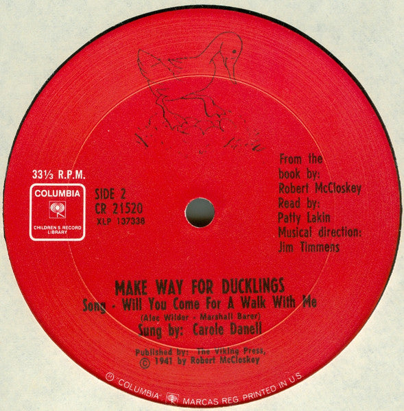 Robert McCloskey : Lentil / Make Way For Ducklings (LP)