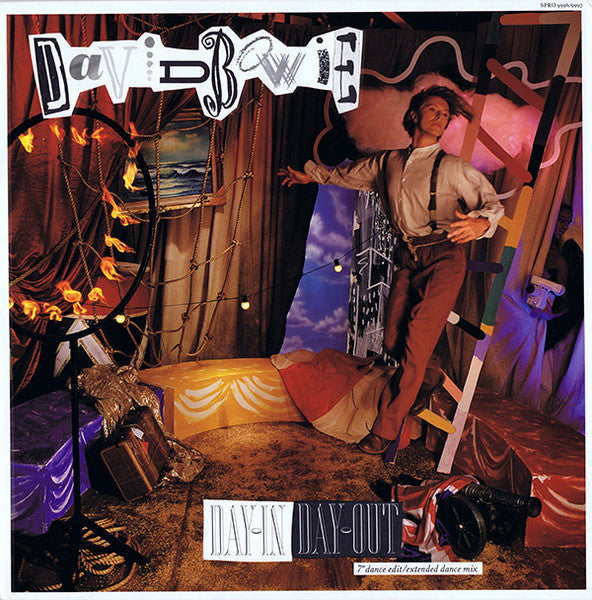 David Bowie : Day-In Day-Out (7" Dance Edit / Extended Dance Mix) (12", Maxi, Promo)