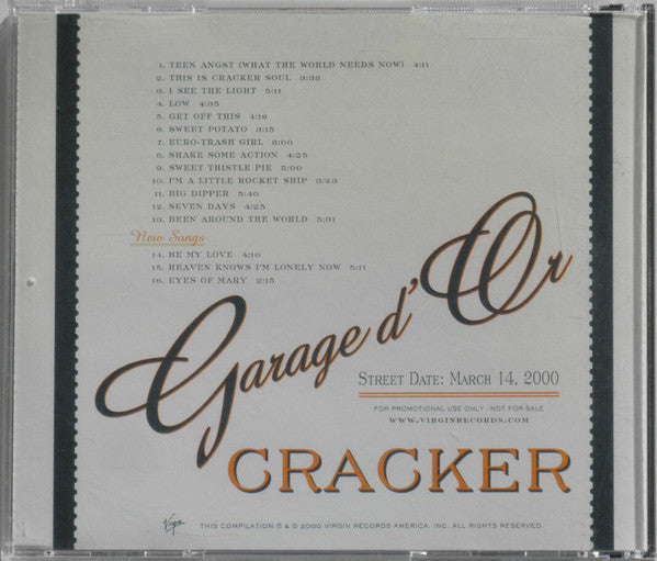 Cracker : Garage D'Or (CD, Comp, Promo)