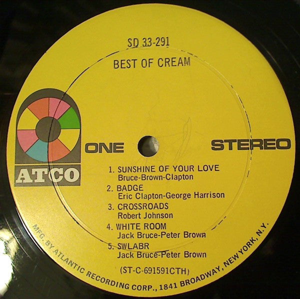 Cream (2) : Best Of Cream (LP, Comp, CTH)