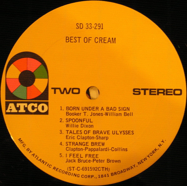 Cream (2) : Best Of Cream (LP, Comp, CTH)