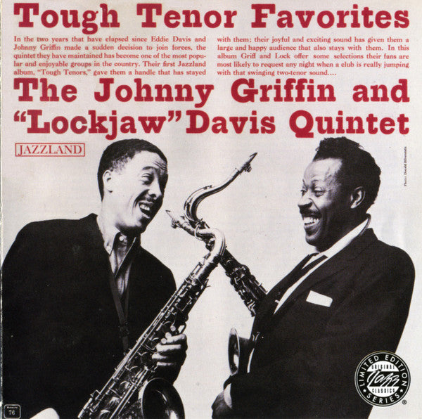 The Eddie Davis-Johnny Griffin Quintet : Tough Tenor Favorites (CD, Album, Ltd, RE, RM)