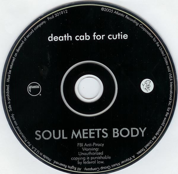 Death Cab For Cutie : Soul Meets Body (CD, Single, Promo)
