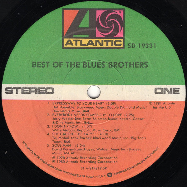 The Blues Brothers : Best Of The Blues Brothers (LP, Comp, Spe)