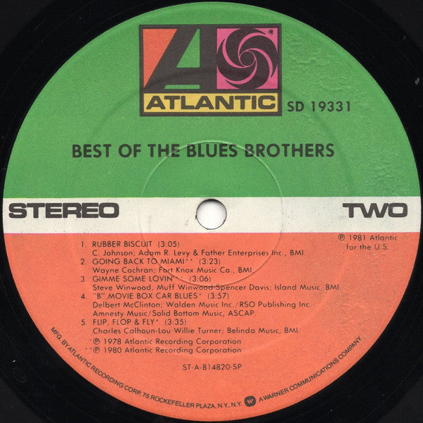 The Blues Brothers : Best Of The Blues Brothers (LP, Comp, Spe)
