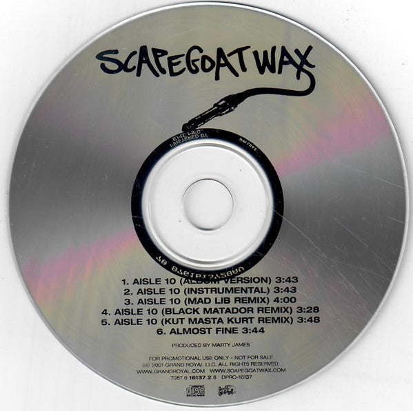 Scapegoat Wax : Aisle 10 (CD, Single, Promo)