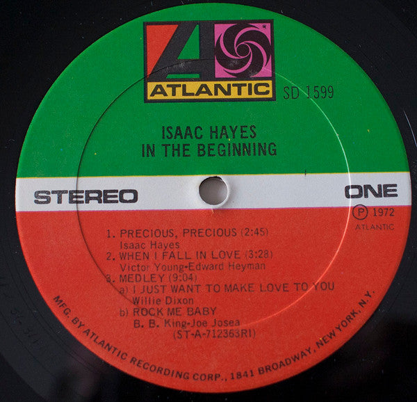 Isaac Hayes : In The Beginning (LP, Album, RE, RI)