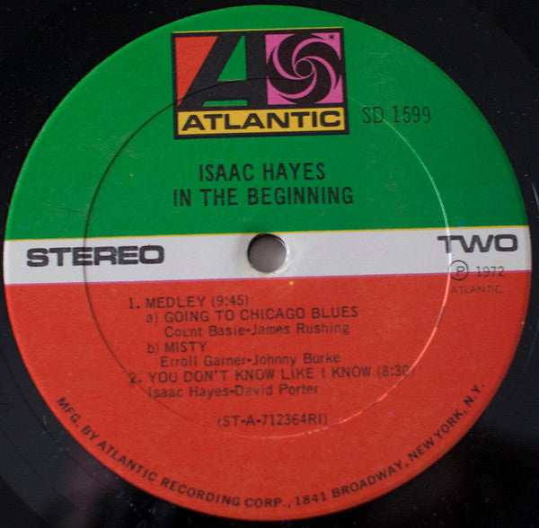 Isaac Hayes : In The Beginning (LP, Album, RE, RI)
