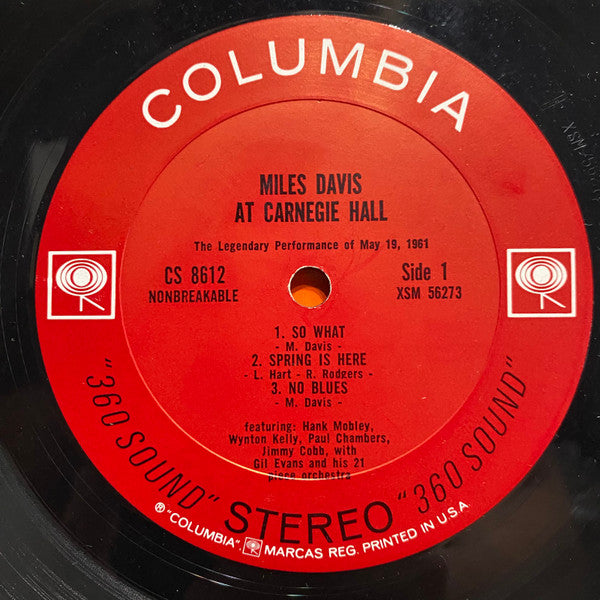 Miles Davis : Miles Davis At Carnegie Hall (LP, Album)