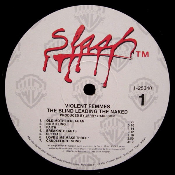 Violent Femmes : The Blind Leading The Naked (LP, Album)