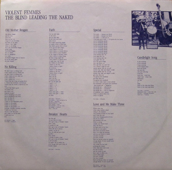 Violent Femmes : The Blind Leading The Naked (LP, Album)