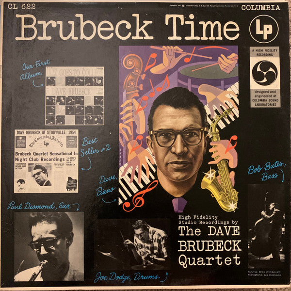 The Dave Brubeck Quartet : Brubeck Time (LP, Album, Mono, RP)