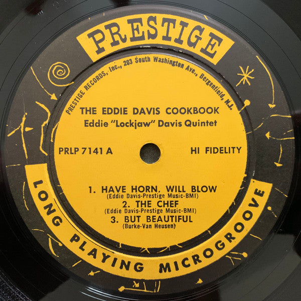 Eddie "Lockjaw" Davis With Shirley Scott And Jerome Richardson : The Eddie "Lockjaw" Davis Cookbook (LP, Album, Mono)