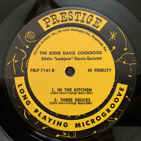 Eddie "Lockjaw" Davis With Shirley Scott And Jerome Richardson : The Eddie "Lockjaw" Davis Cookbook (LP, Album, Mono)