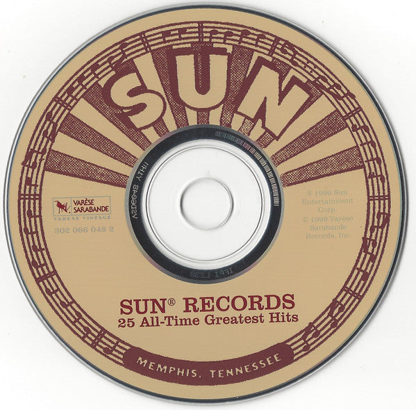 Various : Sun Records: 25 All-Time Greatest Hits  (CD, Comp)