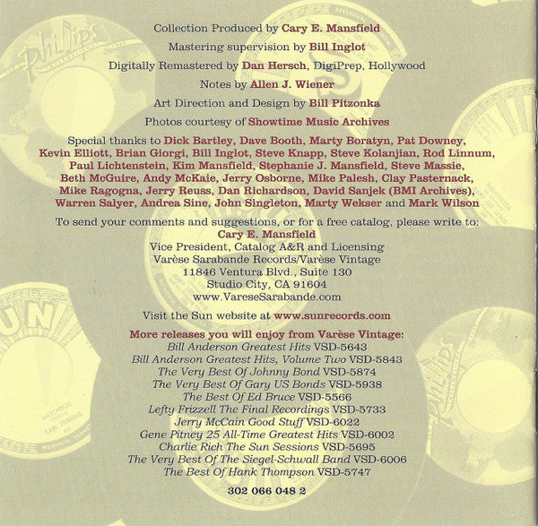 Various : Sun Records: 25 All-Time Greatest Hits  (CD, Comp)