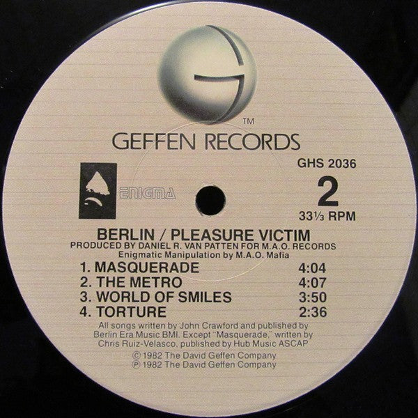 Berlin : Pleasure Victim (LP, Album, RE, Jac)