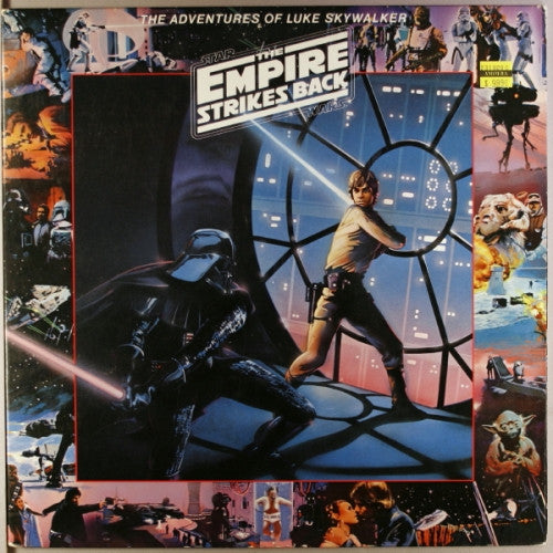 The Original Star Wars Cast With Narration By Malachi Throne : The Adventures Of Luke Skywalker: The Empire Strikes Back  (LP, Album, PRC)