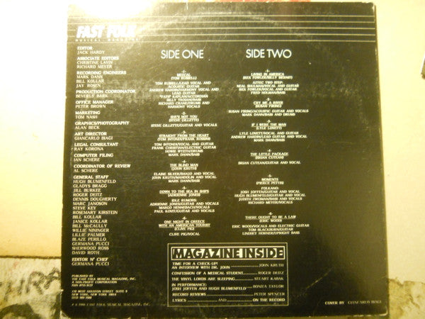 Various : Fast Folk Musical Magazine (LP, Album)